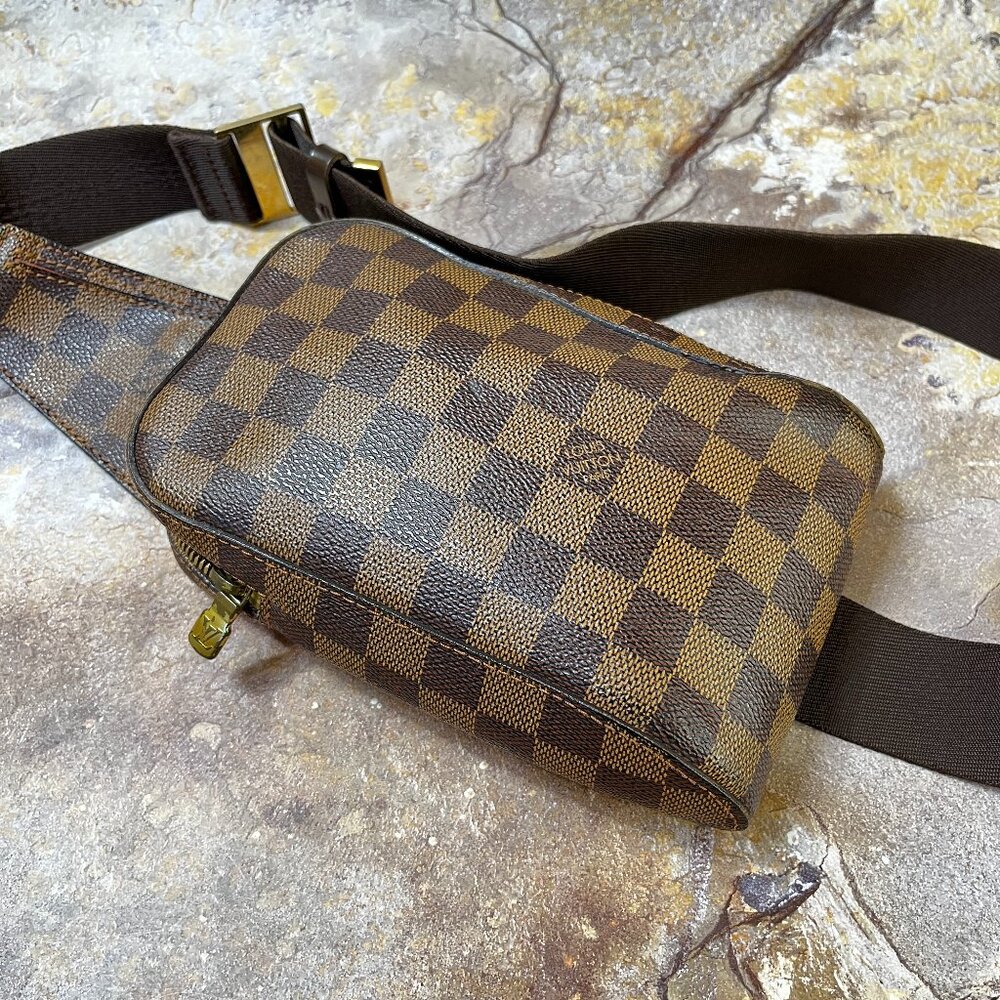 Louis Vuitton Geronimos Sling Bumbag Damier Ebene Waist Crossbody Pouch